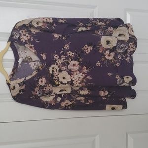 Women's V neck, long sleeved top